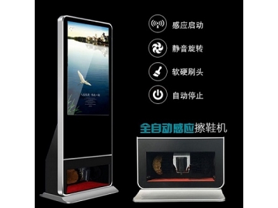 49寸立式觸摸擦鞋廣告機