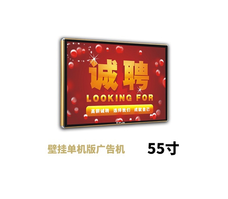 55寸壁掛廣告機單機版